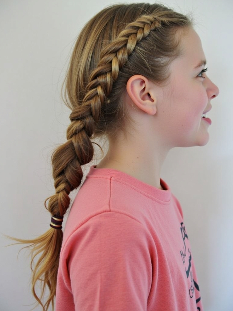 Hairstyles For School: Criss-Cross Ponytail