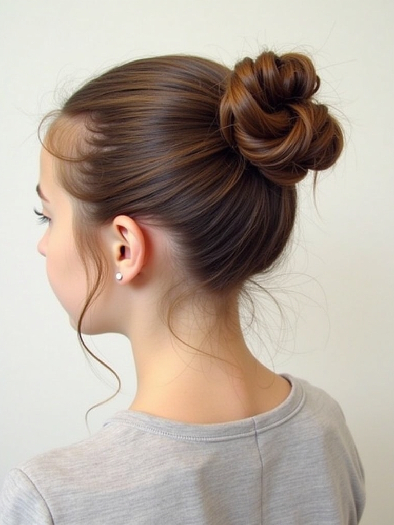 Hairstyles For School: Half-Up Braided Pigtails
