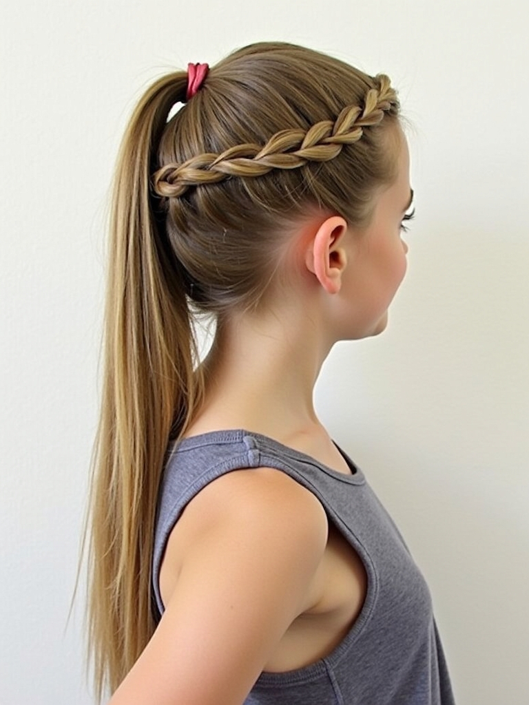 Hairstyles For School: Twisted Crown Braid