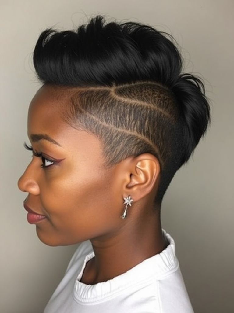 Short Pixie Haircuts Black Women 50: The Soft and Layered Pixie