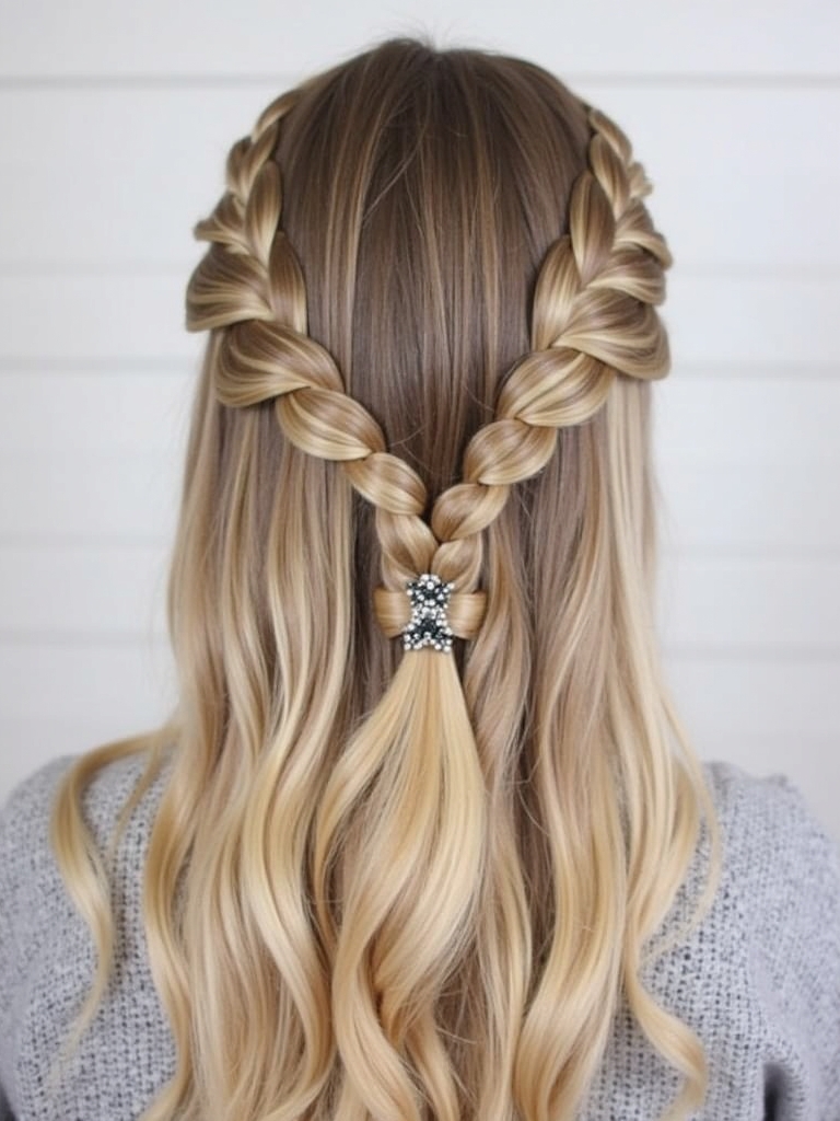 Easy Hairstyles For School: Half-Up Top Knot